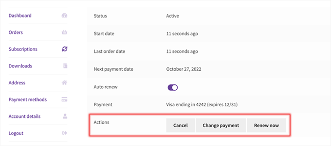 Zahlungsmethoden in WooCommerce-Abonnements ändern