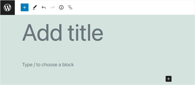 Post vuoto nell'editor a blocchi di WordPress