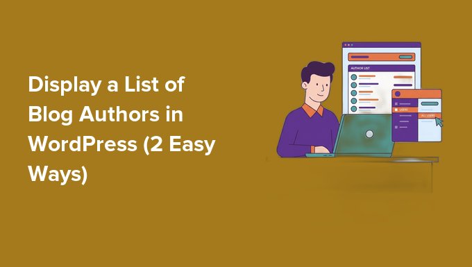Liste der Blog-Autoren in WordPress anzeigen