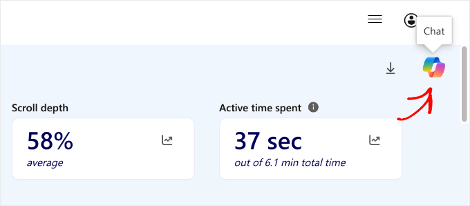 Aprire Copilot in Microsoft Clarity