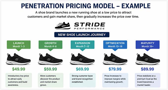 Penetration pricing model