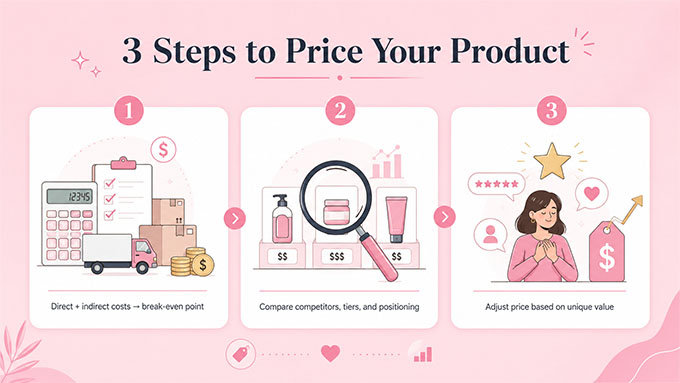 Step by step process to price your products
