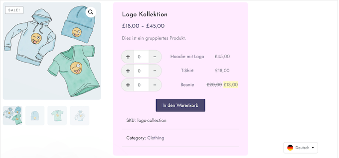 Translating your WooCommerce product pages using Universally 