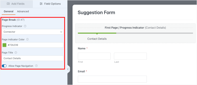 Click on first page marker Click on first page marker
