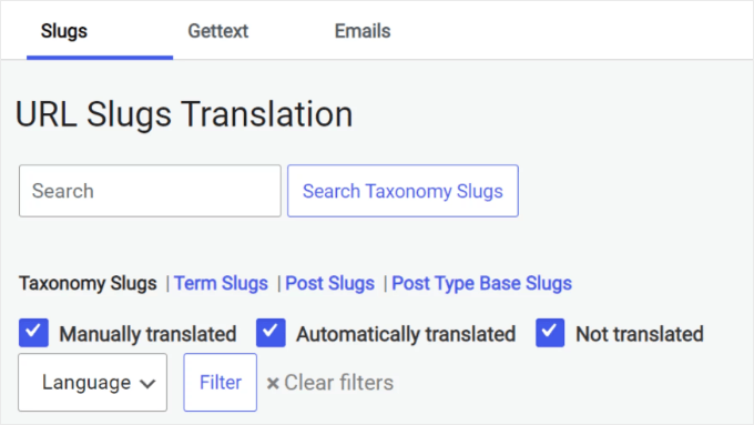 Traducción de slugs de URL de TranslatePress