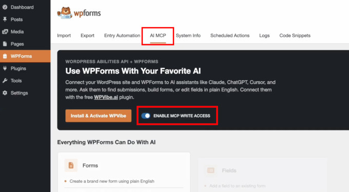 Conectează WPForms cu platforma ta AI preferată