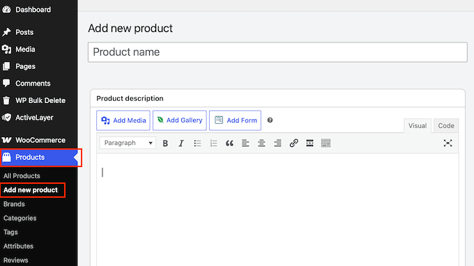 Adding products to your online store
