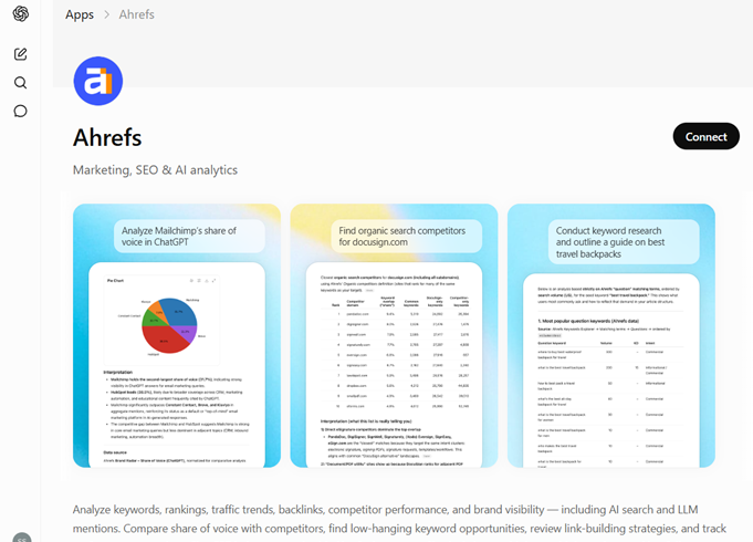 conector AI Ahrefs