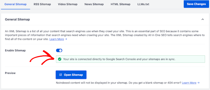 Sitemap collegate a Google Search Console