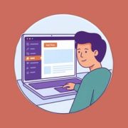 Person, die einen Laptop mit einem Software-Dashboard benutzt, das eine linke Navigationsleiste und eine Schaltfläche „Neu hinzufügen“ anzeigt.