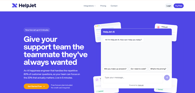 Chatbot AI HelpJet