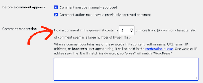 Ajouter des commentaires à une file d'attente d'approbation dans WordPress