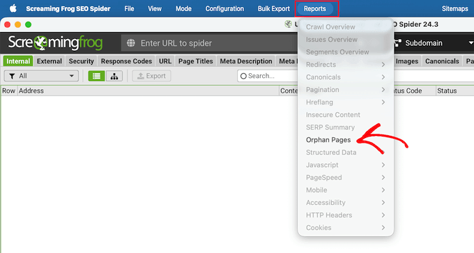 Comment identifier et corriger les pages orphelines à l'aide de Screaming Frog