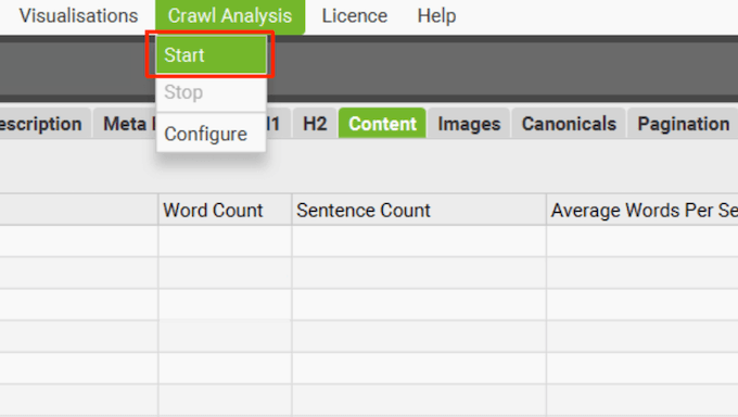 Correction des pages orphelines avec Screaming Frog