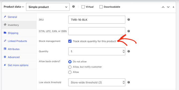 Managing inventory on your WordPress website or blog