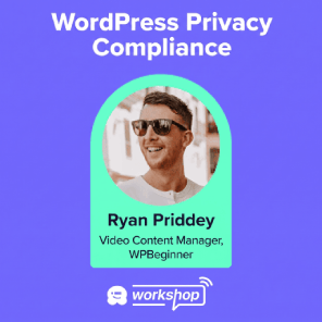 conformité de la confidentialité de WordPress