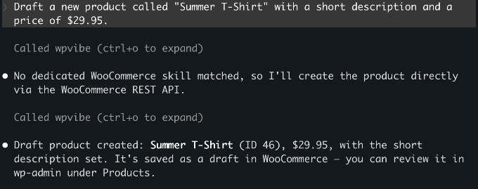 AI Prompt for Creating a New WooCommerce Product