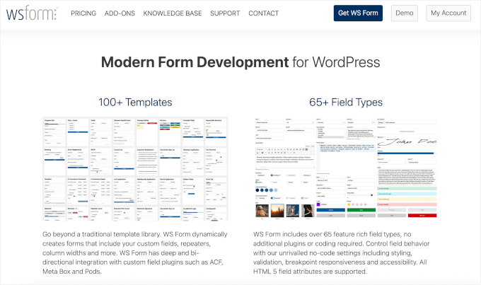 WS Form's homepage