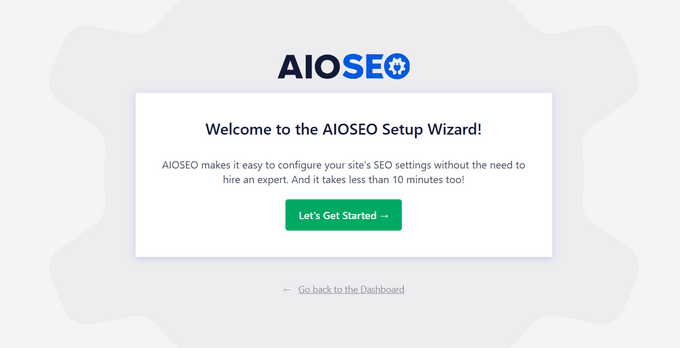 AIOSEO Setup Wizard
