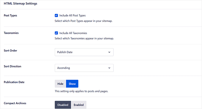 AIOSEOでHTMLサイトマップ設定を構成する