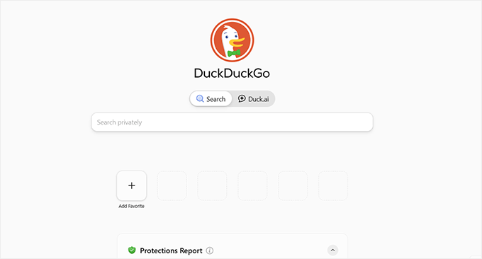 Die Suchmaschine DuckDuckGo