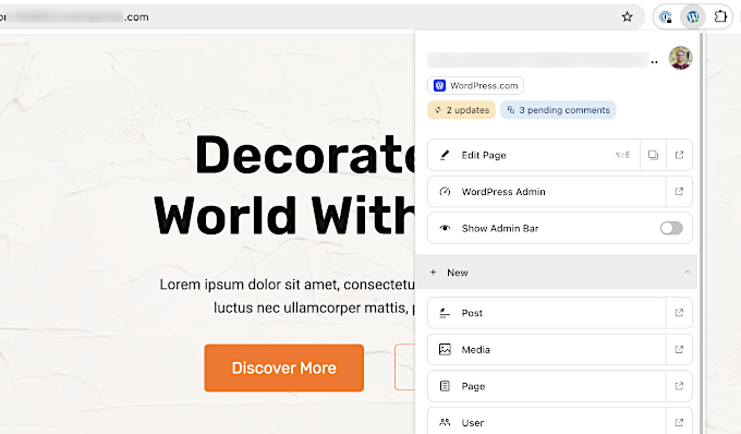 WordPress-Browser-Erweiterung